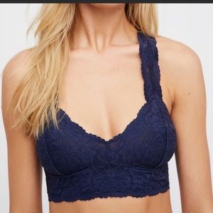 Free People Galloon Lace Racerback Bralette Large